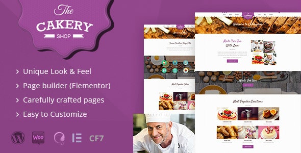 Cakeryshop - Cake Bakery WordPress Theme